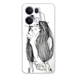 Чехол с печатью для OPPO Reno 13 Pro 5G - (Мода) (AlphaPrint) (Фото девочки)