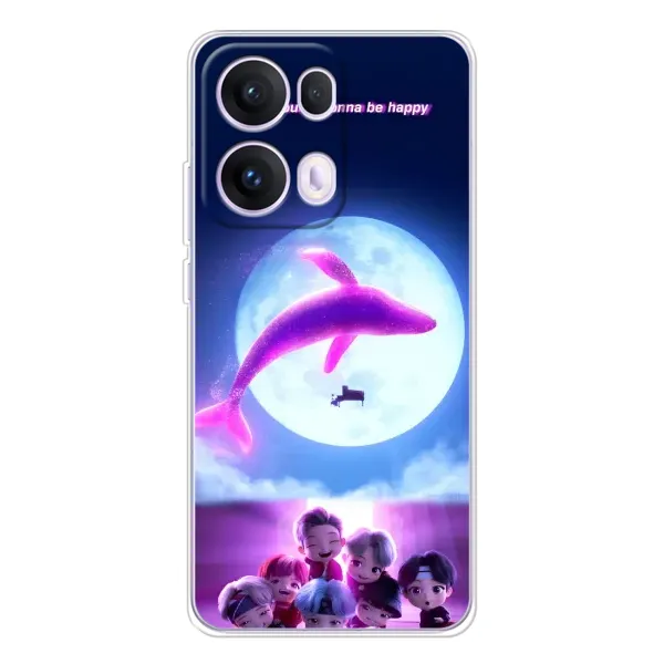 Чохол з принтом «КИТ BTS» для OPPO Reno 13 Pro 5G Чохол з принтом «КИТ BTS» для OPPO Reno 13 Pro 5G