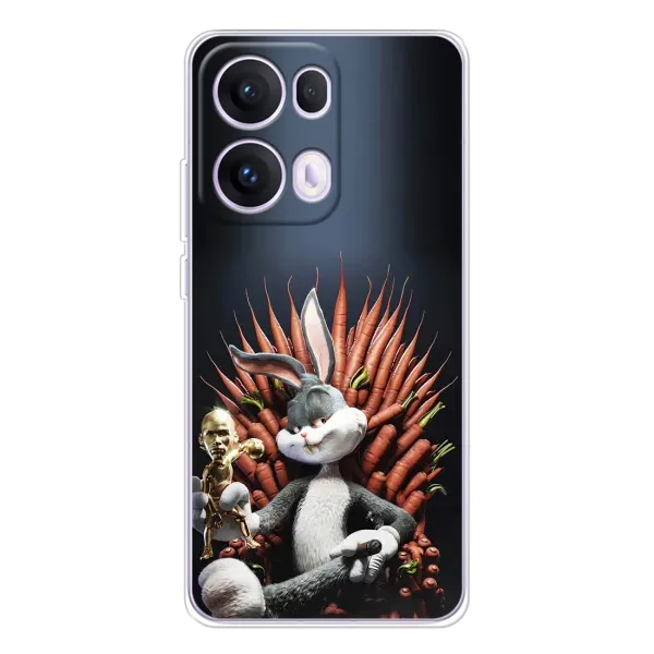 Чохол з принтом «Король Кролик» для OPPO Reno 13 Pro 5G