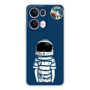 Чехол NASA для OPPO Reno 13 Pro 5G (AlphaPrint) (Мальчик в шлеме)