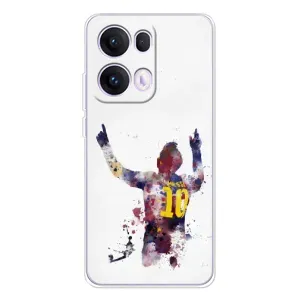 Чехлы Месси для OPPO Reno 13 Pro 5G (AlphaPrint) (Messi Barca)