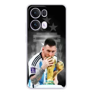 Чехлы для OPPO Reno 13 Pro 5G (Leo чемпион) (AlphaPrint) (Месси Чемпион)