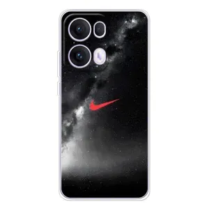 Чехол для OPPO Reno 13 Pro 5G - с принтом Найк (AlphaPrint) (Найк красный)