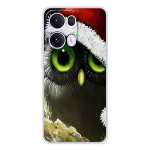 Новогодние Чехлы для ОПО Reno 13 Про 5G (VPrint) (Новогодняя Сова)