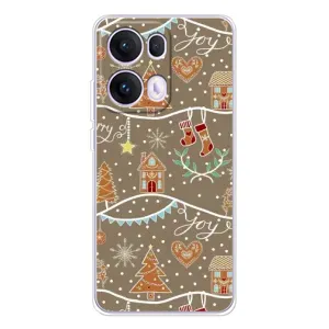 Новогодние, Праздничные Чехлы для OPPO Reno 13 Pro 5G - 2024 год (Новогодние пряники)