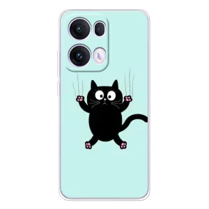 Чохол з принтом для OPPO Reno 13 Pro 5G (AlphaPrint) Модні коти (Падаючий кіт)