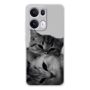 Чохол з малюнком кіт на OPPO Reno 13 Pro 5G (Пара котів)