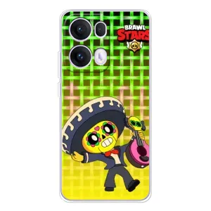 Чехлы Brawl Stars для OPPO Reno 13 Pro 5G (AlphaPrint) (Поко в самбреро)