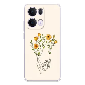 Чехлы для любимой на ОПО Reno 13 Про 5G (VPrint) (Руки любви)