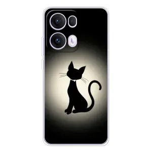 Чохол з принтом для OPPO Reno 13 Pro 5G (AlphaPrint) Модні коти (Силует котика)