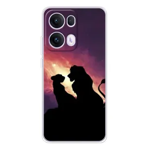 Чохол Король лев на OПPO Рeno 13 Pro 5G (Силует Сімба і Налу)