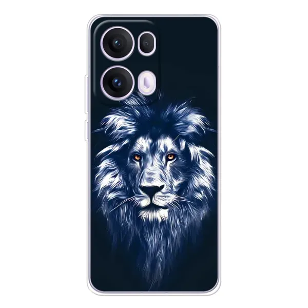 Чохол з принтом «Синій Лев» для OPPO Reno 13 Pro 5G