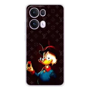 Чехлы для OPPO Reno 13 Pro 5G - Скрудж МакДак Louis Vuitton (PREMIUMPrint) (Скрудж с бриллиантом)