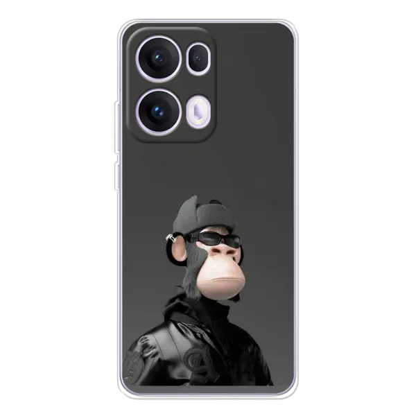 Чехол с принтом «стильная обезьяна NFT» для OPPO Reno 13 Pro 5G