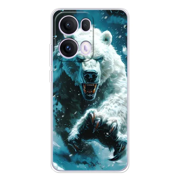 Чехол с принтом «Полярный медведь» для OPPO Reno 13 Pro 5G Чехол с принтом «Полярный медведь» для OPPO Reno 13 Pro 5G