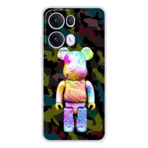 Чехлы для OPPO Reno 13 Pro 5G - Bearbrick Louis Vuitton (PREMIUMPrint) (Яркий Bearbrick)