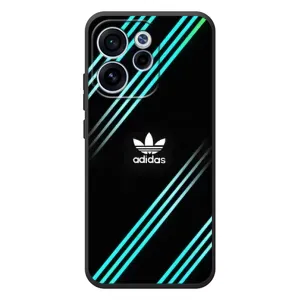 Чехлы Адидас для OPPO Reno 15 F (AlphaPrint) (Адидас с полосами)