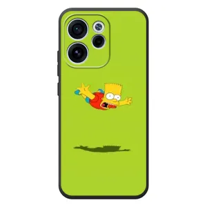 Чехол с Симпсонами для OPPO Reno 15 F (VPrint) (Барт Симпсон)