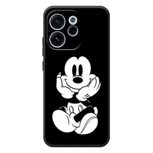 Эксклюзивный чехол для OPPO Reno 15 F (AlphaPrint - Мультяшные) (Микки на черном)