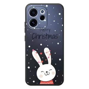 Чехол с принтом «Рождественский заяц» для OPPO Reno 15 F