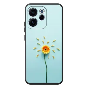 Чехлы с Цветами для OPPO Reno 15 F (VPrint) (Желтый цветок)