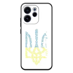 Чехлы для OPPO Reno 15 FS  Укр. Символика (AlphaPrint) (Герб из букв)