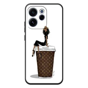 Чехлы Луи Витон для OPPO Reno 15 FS (AlphaPrint - LOUIS VUITTON) (кофе LOUIS VUITTON)