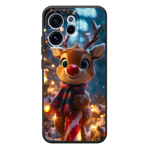 Чехол с принтом «Олень с шарфом» для OPPO Reno 15 FS Чехол с принтом «Олень с шарфом» для OPPO Reno 15 FS
