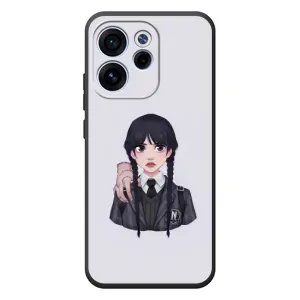 Чехлы Венсдей на OPPO Reno 15 FS Уэнсдей (AlphaPrint) (Уэнздей и Вещь)