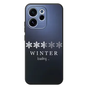 Зимние Чехлы для ..."ОППО Ренo 15 ФС" - прозрачный фон (Winter loading)