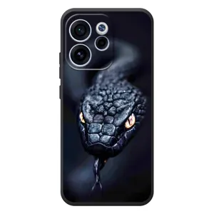 Чехол с картинкой «Хищники» для OPPO Reno 15 FS (Черная змея)