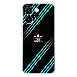 Чехлы Адидас для OPPO Reno 15 Pro (AlphaPrint) (Адидас с полосами)