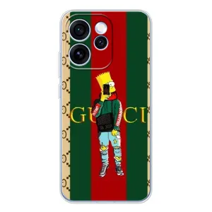 Брендновые Чехлы для OPPO Reno 15 Pro - (PREMIUMPrint) (Барт ГУЧЧИ)