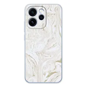 Мраморный чехол на OPPO Reno 15 Pro (VPrint) (Белый мрамор)