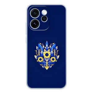 Чехлы для OPPO Reno 15 Pro  Укр. Символика (AlphaPrint) (Цветочный Герб)