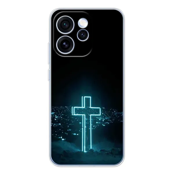 Чохол з принтом «Хрест і місто» для OPPO Reno 15 Pro
