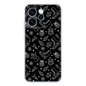 Новорічні, Святкові Чохли для OPPO Reno 15 Pro - 2024 год (Новорічний фон)