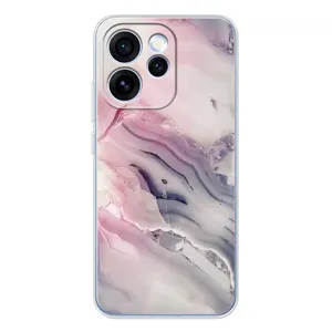 Мраморный чехол на OPPO Reno 15 Pro (VPrint) (Пурпурный Мрамор)
