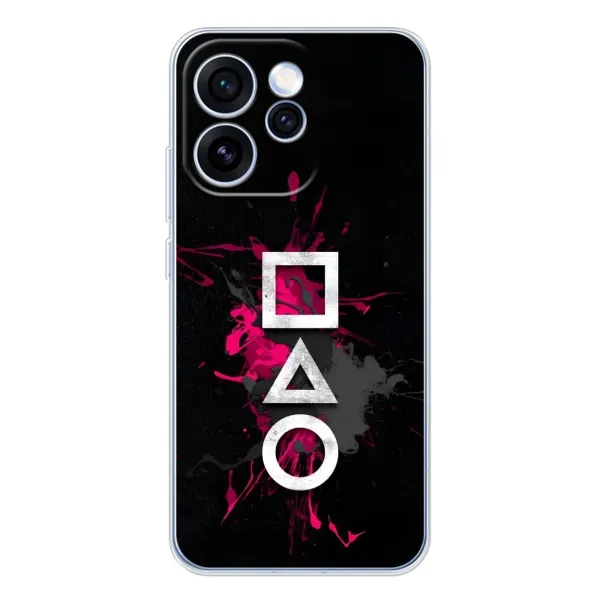 Чехол с принтом «Символы Игра кальмара» для OPPO Reno 15 Pro