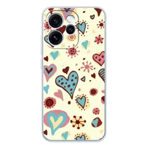 Чехлы для любимой на OPPO Рено 15 Про (VPrint) (Сердечки)