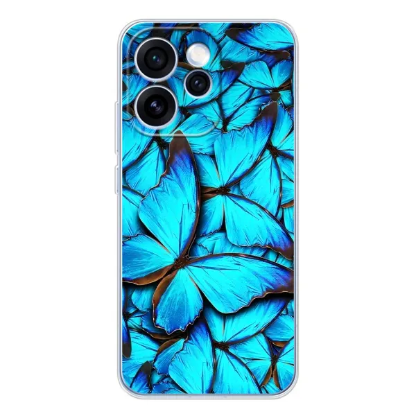 Чохол з принтом «Сині метелики» для OPPO Reno 15 Pro Чохол з принтом «Сині метелики» для OPPO Reno 15 Pro