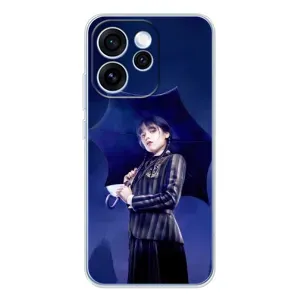 Чехлы Венсдей на OPPO Reno 15 Pro Уэнсдей (AlphaPrint) (Уэнздей с зонтом)