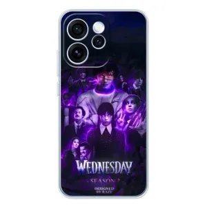 Чехол с дизайном Венздей 2 на OPPO Reno 15 Pro (Фиолетовая магия Уэнздей)