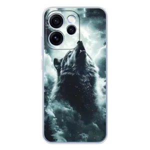 Чехол с картинкой «Хищники» для OPPO Reno 15 Pro (Волк в облаках)