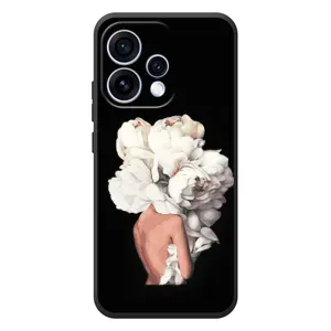 Чехлы (ART) Цветы на OPPO Reno 15 (VPrint) (Белые цветы)