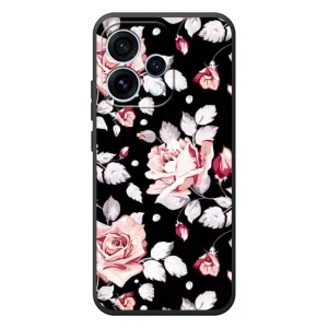 Чехлы с Цветами для OPPO Reno 15 (VPrint) (Цветочки на черном)