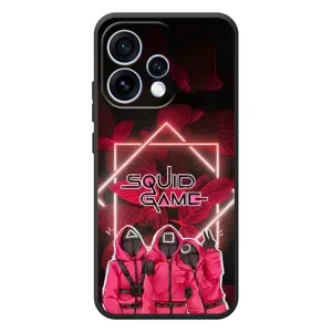 Чехол Гра в кальмара для OPPO Reno 15 (Охранники Игра кальмара)