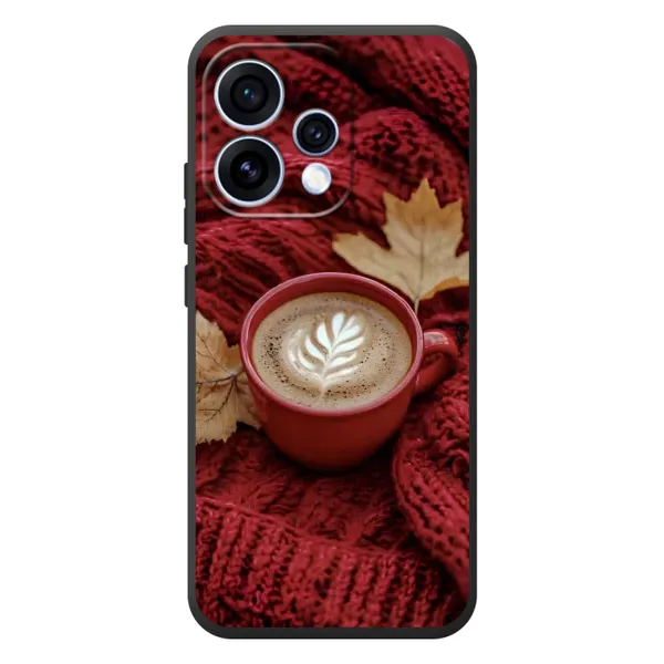Чохол з принтом «Кава на ковдрі» для OPPO Reno 15 Чохол з принтом «Кава на ковдрі» для OPPO Reno 15