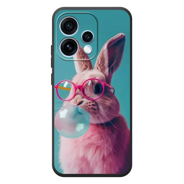 Чехол с принтом «Кролик в очках» для OPPO Reno 15