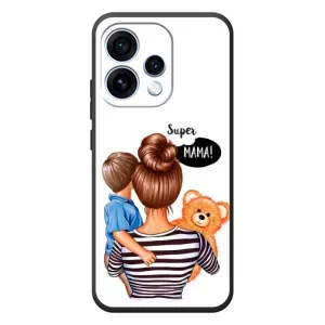 Чехол с печатью для OPPO Reno 15 - (Мама с ребенком) (AlphaPrint) (Мама с сыном)